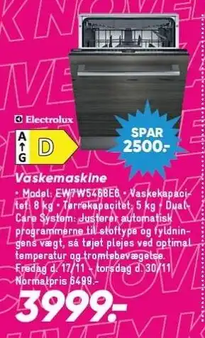 Bilka Electrolux vaskemaskine tilbud