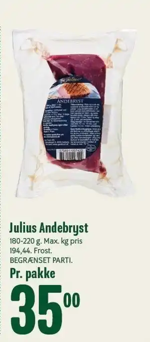 Min Købmand Julius andebryst tilbud
