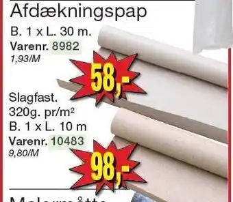 Harald Nyborg Afdækningspap tilbud