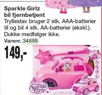 Harald Nyborg Sparkle girlz bil fjernbetjent tilbud