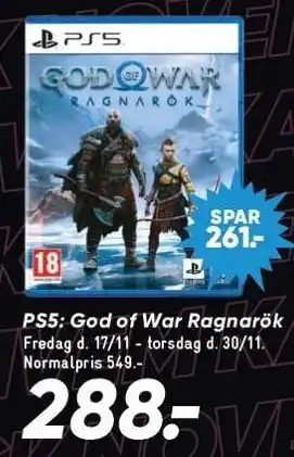 Bilka Ps5: god of war ragnarök tilbud