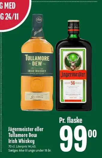 Min Købmand Jägermeister eller tullamore dew irish whiskey tilbud