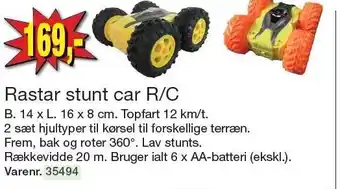 Harald Nyborg Rastar stunt car r/c tilbud