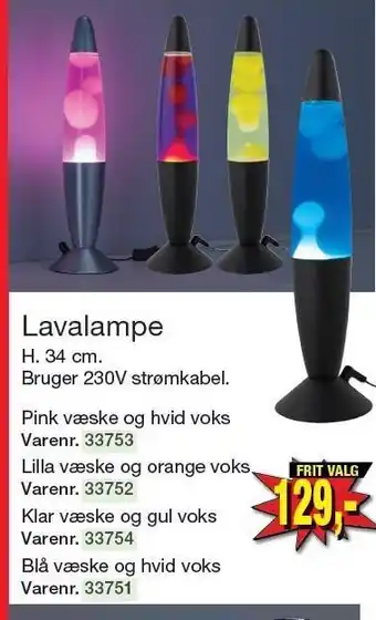 Harald Nyborg Lavalampe tilbud