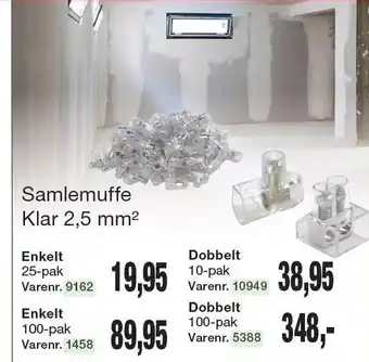 Harald Nyborg Samlemuffe klar 2,5 mm2 tilbud