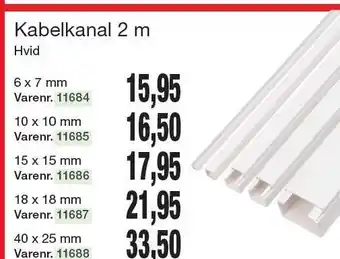 Harald Nyborg Kabelkanal 2 m tilbud