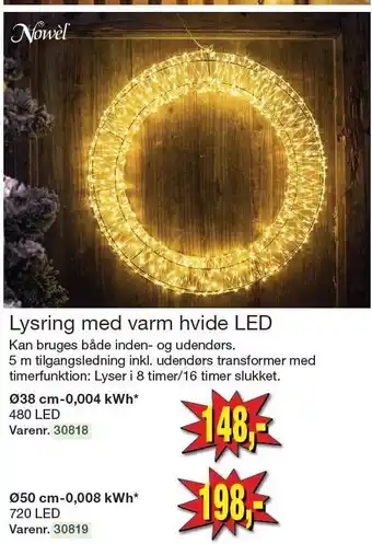 Harald Nyborg Lysring med varm hvide led tilbud