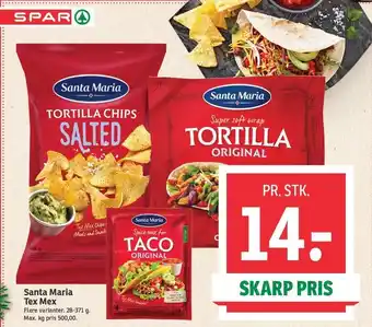 SPAR Santa maria tex mex tilbud