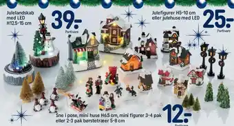 REMA 1000 Julelandskab med led, julefigurer eller julehuse med led el. sne i pose, mini huse, mini figurer eller børstetræer tilbud