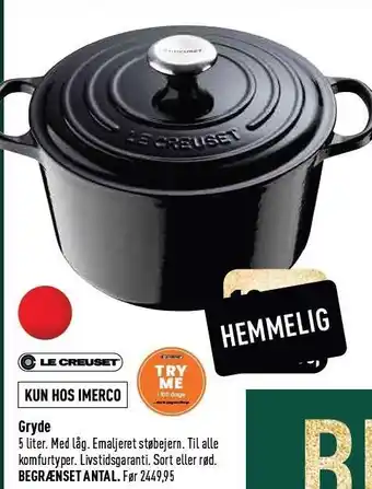 Imerco Gryde tilbud