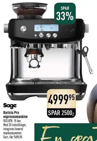 Imerco Barista pro espressomaskine tilbud