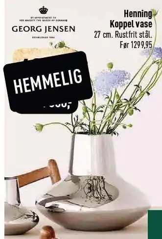 Imerco Henning koppel vase tilbud