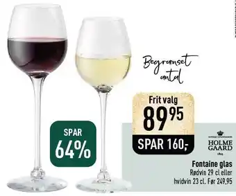 Imerco Fontaine glas tilbud