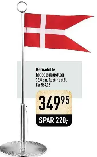 Imerco Bernadotte fødselsdagsflag tilbud