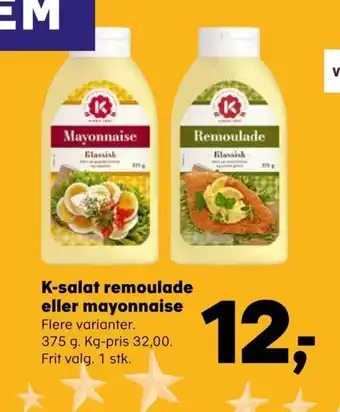 SuperBrugsen K-salat remoulade eller mayonnaise tilbud