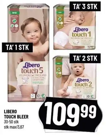 Løvbjerg Libero touch bleer tilbud