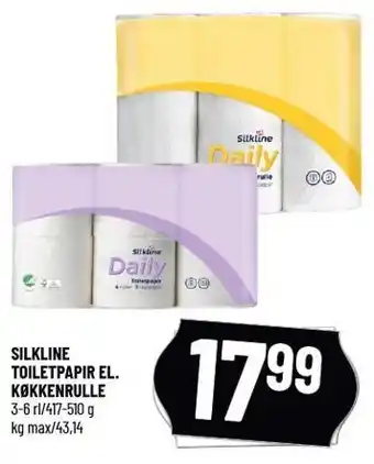 Løvbjerg Silkline toiletpapir el. køkkenrulle tilbud