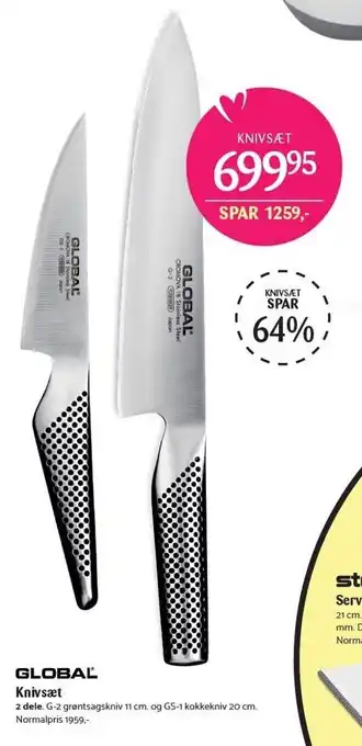 Kop & Kande Global knivsæt tilbud
