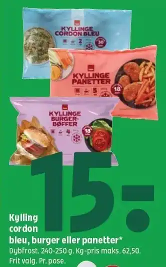 Coop 365 Kylling cordon tilbud