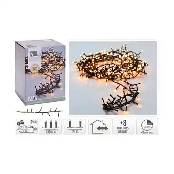 Kop & Kande Klyngelyskæde 1200 led tilbud