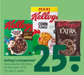 Coop 365 Kelloggs cornflakes tilbud
