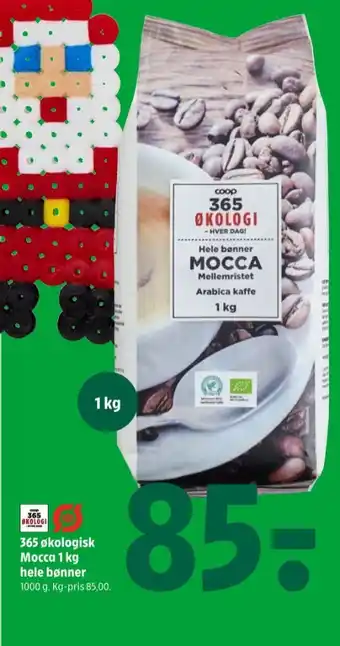 Coop 365 Mocca mellemristet kaffebønner tilbud