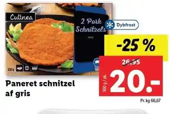 Lidl Paneret schnitzel af gris tilbud