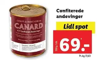 Lidl Confiterede andevinger tilbud