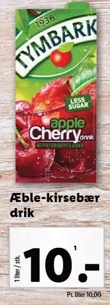 Æble-kirsebær drik
