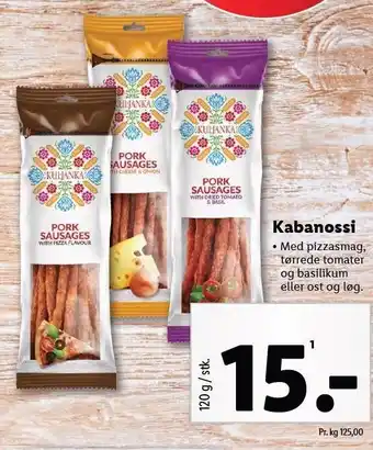 Lidl Kabanossi tilbud
