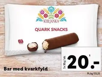 Lidl Bar med kvarkfyld tilbud