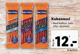 Lidl Kabanossi tilbud