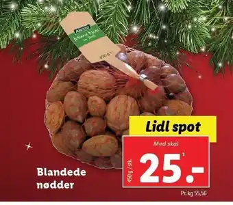 Lidl Blandede nødder tilbud