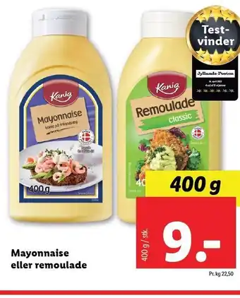 Lidl Mayonnaise eller remoulade tilbud