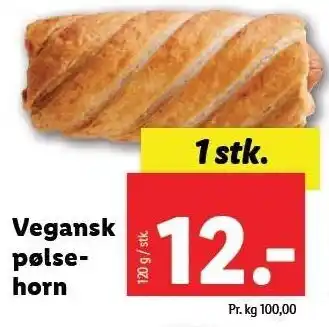 Lidl Vegansk pølsehorn tilbud