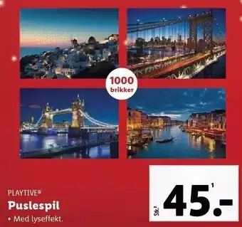 Lidl Puslespil tilbud