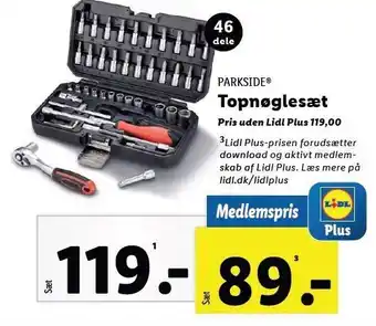 Lidl Topnøglesæt tilbud