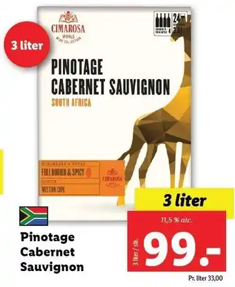 Lidl Pinotage cabernet sauvignon tilbud