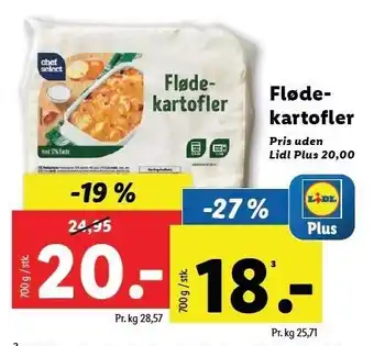 Lidl Flødekartofler tilbud