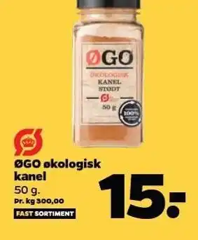Netto Øgo økologiske kanel 50 g tilbud