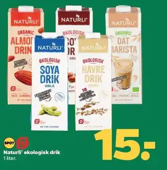 Netto Naturli' økologisk drik tilbud