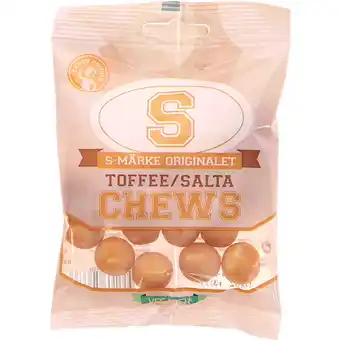 S-märke | toffe saltede bidder | slik & snacks > slik