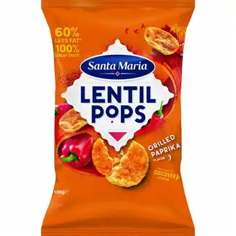 Fleggaard Lentil pops grilled paprika 100g tilbud