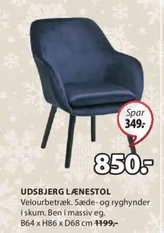 JYSK UDSBJERG LÆNESTOL tilbud