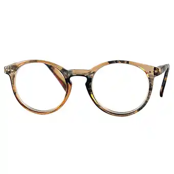 Fleggaard Læsebrille styrke 4,00 med anti refleks brown pattern tilbud
