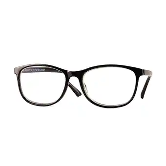 Fleggaard Læsebrille styrke 2,50 med anti refleks shiny black tilbud
