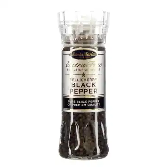 Fleggaard Santa maria kværn tellicherry black pepper 210g tilbud
