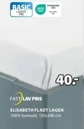 JYSK ELISABETH FLADT LAGEN tilbud