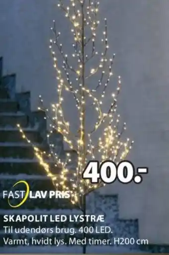 JYSK SKAPOLIT LED LYSTRÆ tilbud