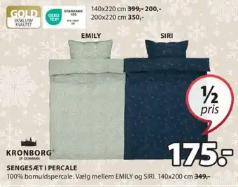 JYSK SENGESÆT I PERCALE tilbud